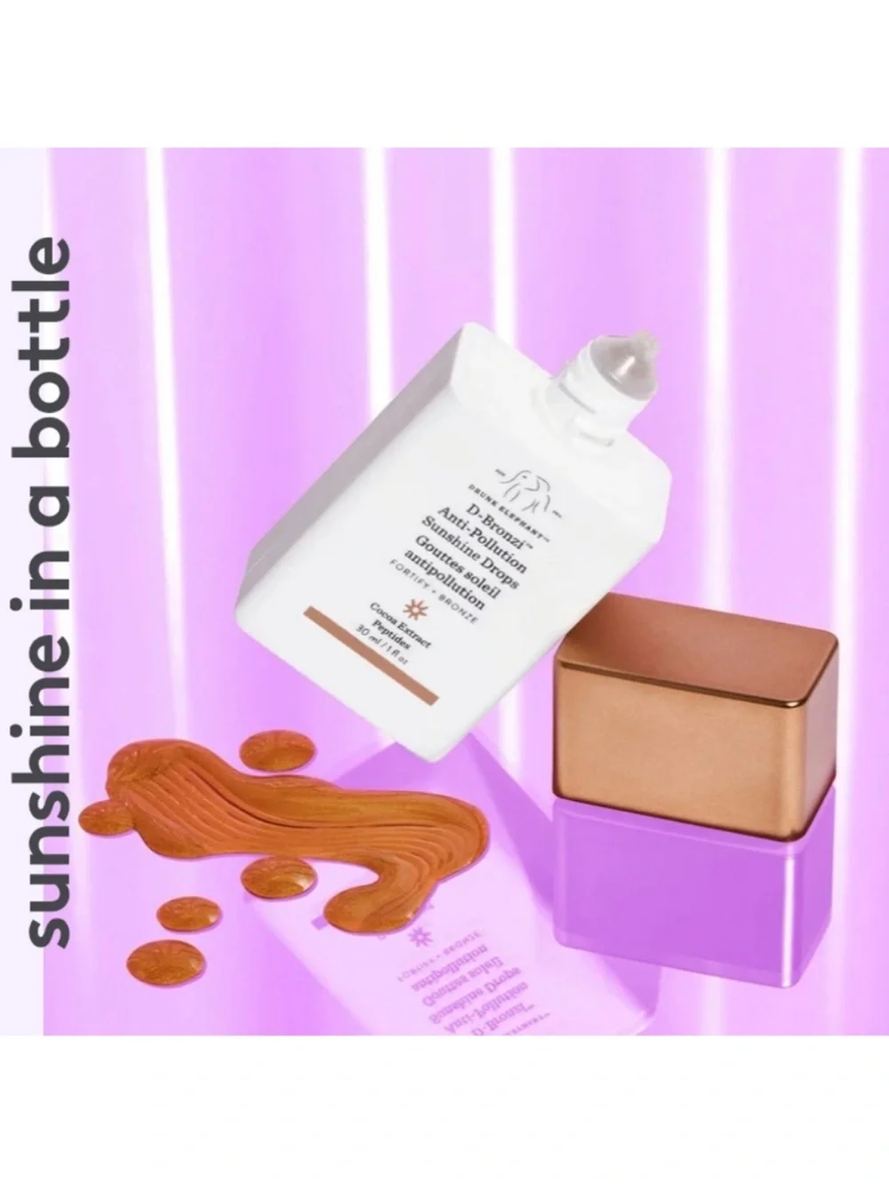 Drunk Elephant D-Bronzi Anti-Pollution Sunshine Drops Fortify + Bronze BNIB